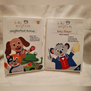 Disney DVD Lot Of 2 Baby Einstein Videos Baby Mozart & Neighborhood Animals